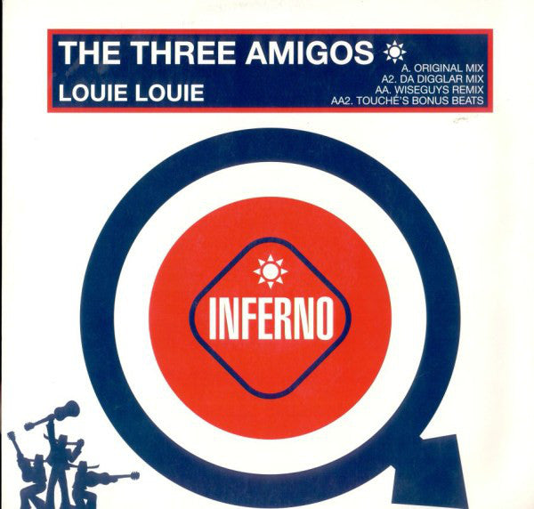 Three Amigos - Louie Louie - Used Vinyl Record 12"