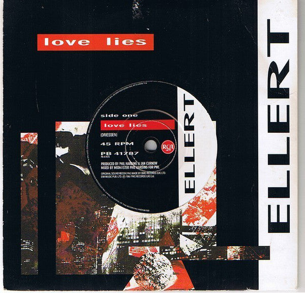 Ellert Driessen - Love Lies - Used Vinyl Record 7"