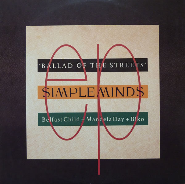 Simple Minds - Ballad Of The Streets - Used Vinyl Record 12"