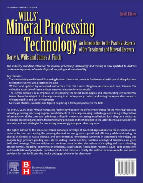 James H. Finch - Wills' Mineral Processing Technology : An Introdu