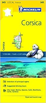 Corse-du-Sud, Haute-Corse - Michelin Local Map 345 : Map - New Sheet m
