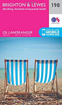 Ordnance Survey - Brighton & Lewes, Haywards Heath : 198 - New Sheet m