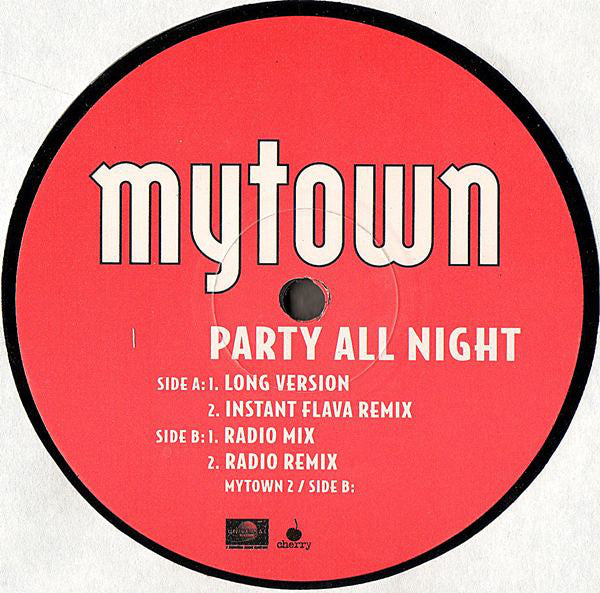 Mytown - Party All Night - Used Vinyl Record 12"