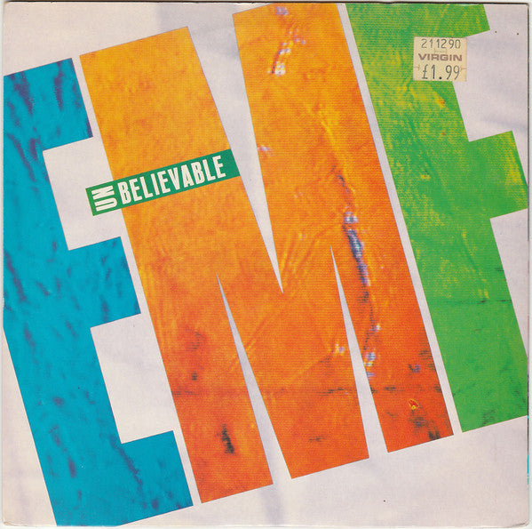 EMF - Unbelievable - Used Vinyl Record 7"