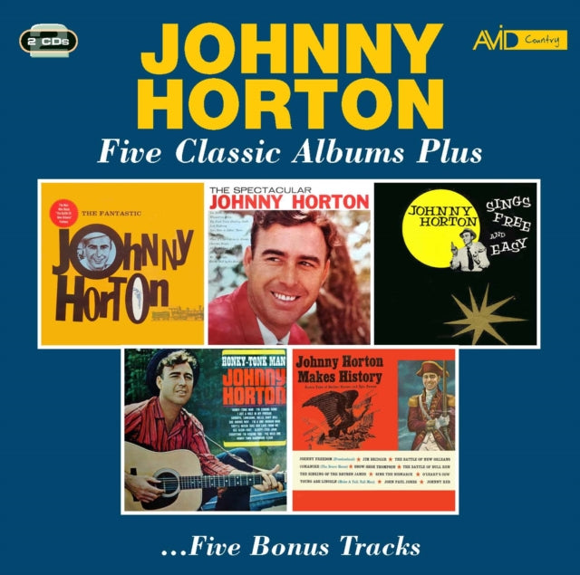 JOHNNY HORTON - Five Classic Albums Plus - CD
