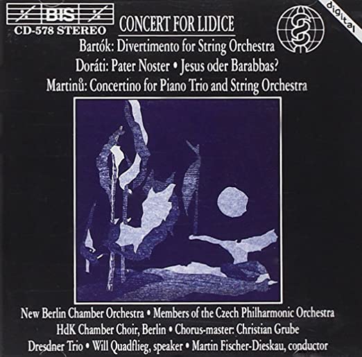 CZECH PO - CONCERT FOR LIDICE - CD