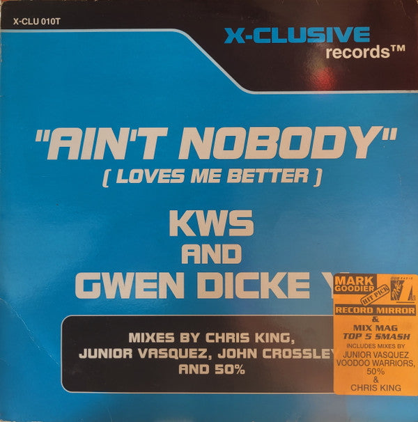 Gwen Dickey - Ain't Nobody (Loves Me Better) - Used Vinyl Record 12"