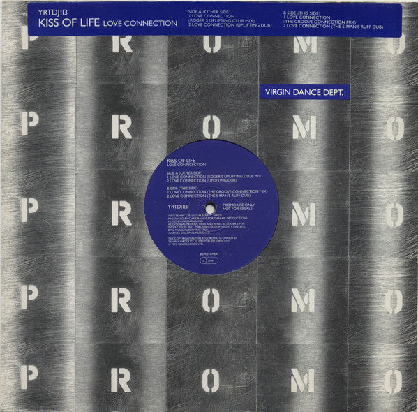 Kiss Of Life - Love Connection - Used Vinyl Record 12"