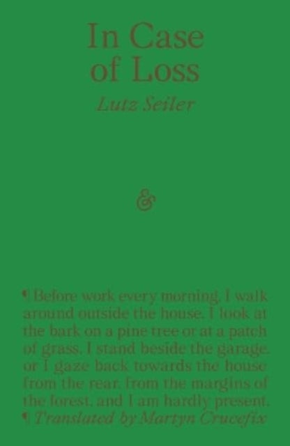 Lutz Seiler - In Case of Loss - Paperback