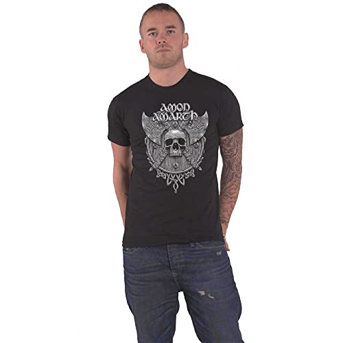 AMON AMARTH - GREY SKULL - tshirt - Size XL - New T Shirt