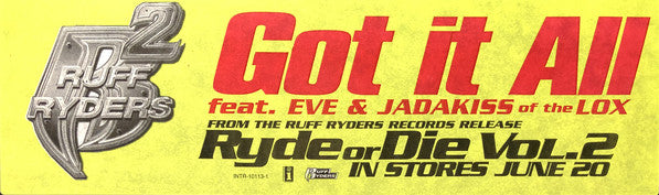 Ruff Ryders - Got It All - Used Vinyl Record 12"