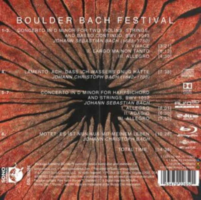 VARIOUS ARTISTS - BOULDER BACH FESTIVAL - BLUR