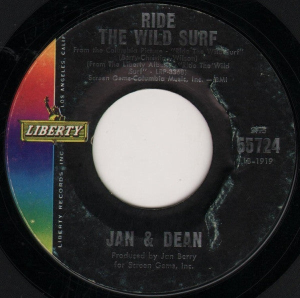 Jan & Dean - Ride The Wild Surf - Used Vinyl Record 7"