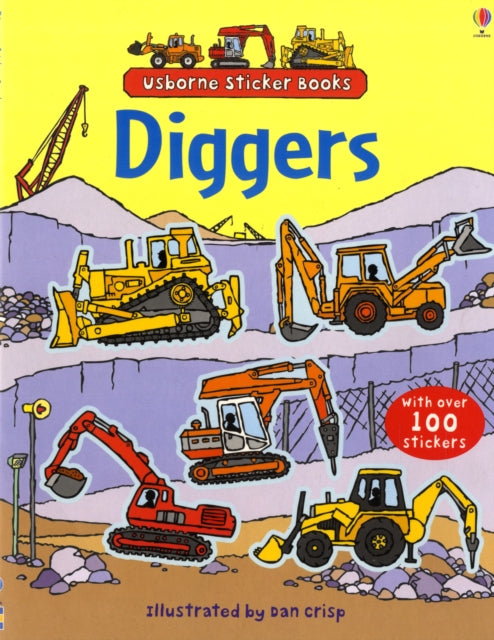 Dan Crisp - Diggers Sticker Book - Paperback