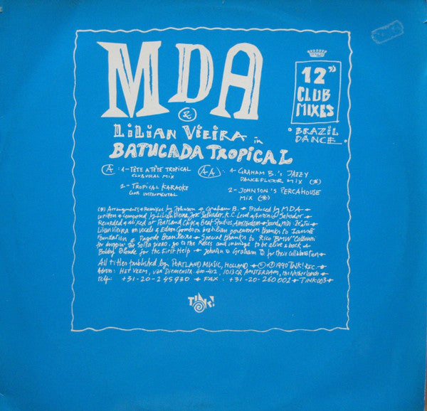MDA - Batucada Tropical - Used Vinyl Record 12"