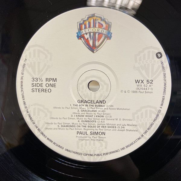 Paul Simon - Graceland - Used Vinyl Record
