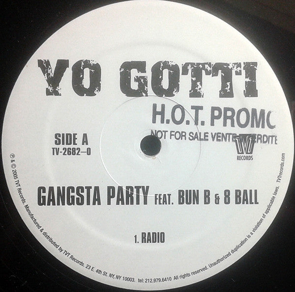 Yo Gotti - Gangsta Party - Used Vinyl Record 12"