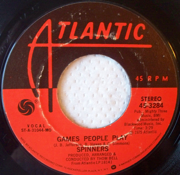 Spinners - Games People Play - Used Vinyl Record 7"