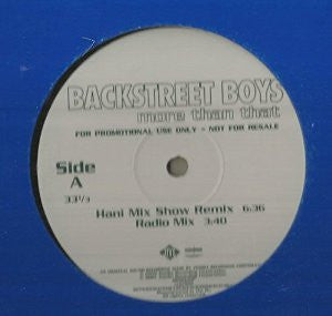 Backstreet Boys - More Than That - Used Vinyl Record 12"