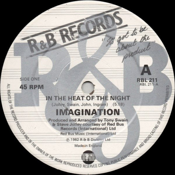 Imagination - In The Heat Of The Night - Used Vinyl Record 12"