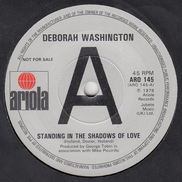 Deborah Washington - Standing In The Shadows Of Love - Used V