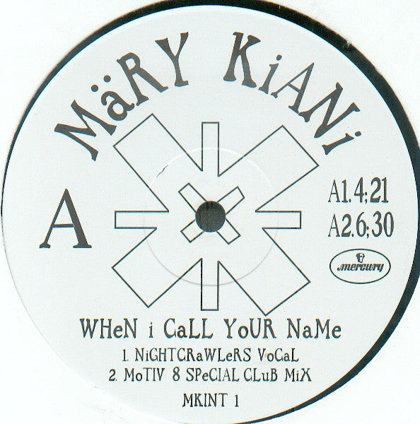Mary Kiani - When I Call Your Name - Used Vinyl Record 12"
