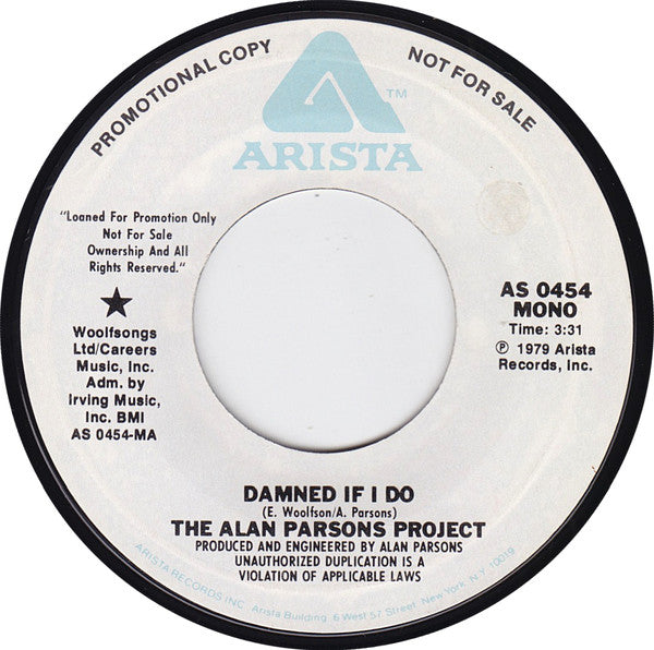 Alan Parsons Project - Damned If I Do - Used Vinyl Record 7"