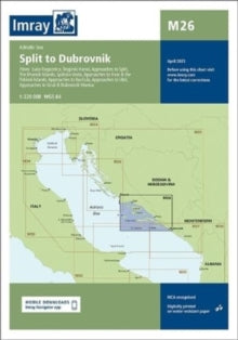 Imray - Chart M26 : Split to Dubrovnik : 26 - New Sheet map