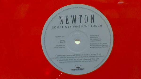 Newton - Sometimes When We Touch - Used Vinyl Record 12"