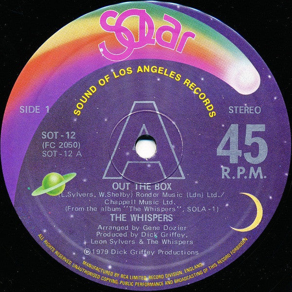 Whispers - Out The Box - Used Vinyl Record 12"