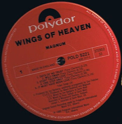 Magnum - Wings Of Heaven - Used Vinyl Record