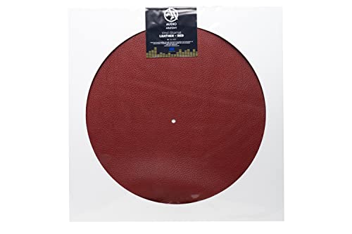 AUDIO ANATOMY - Slipmat Leather - Red - Diameter: 295 Mm - Thickness:
