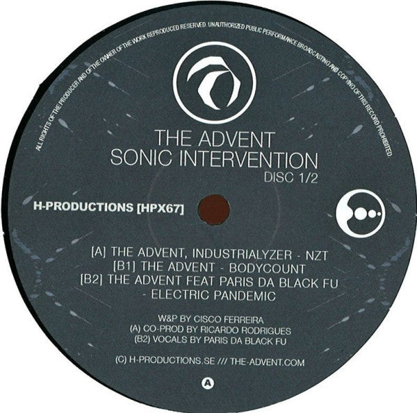 Advent - Sonic Intervention (Disc 1/2) - New Vinyl Record 12"
