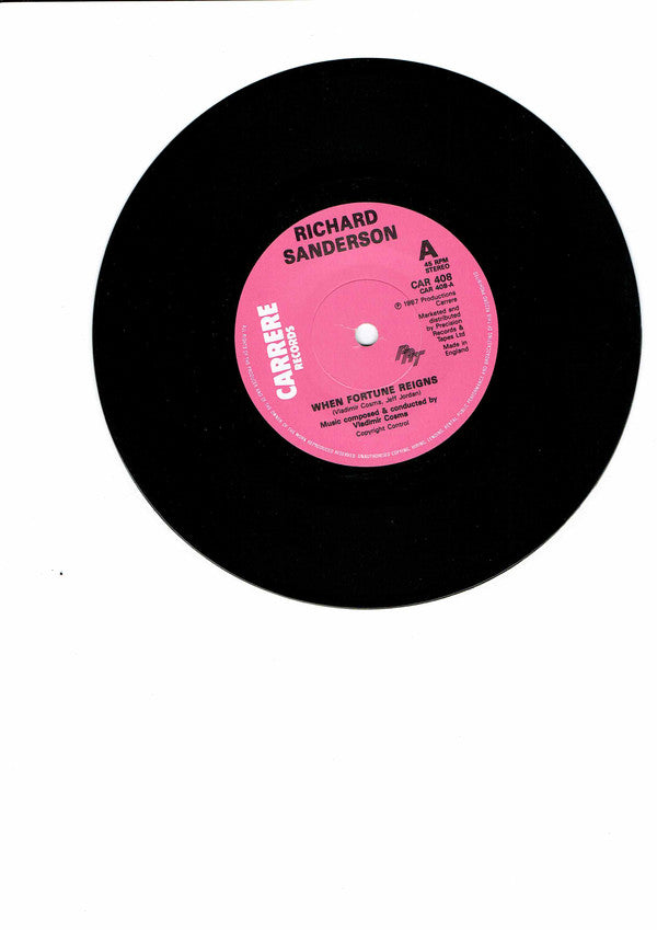 Richard Sanderson - When Fortune Reigns - Used Vinyl Record 7"