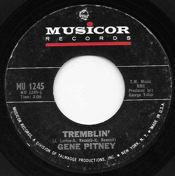 Gene Pitney - Tremblin' / Where Did The Magic Go! - Used Vinyl Recor