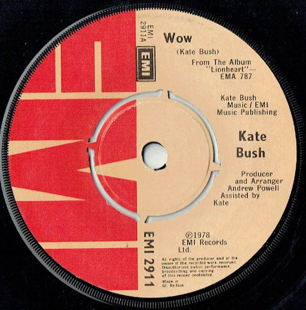 Kate Bush - Wow - Used Vinyl Record 7"