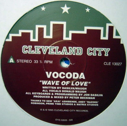 Vocoda - Wave Of Love - Used Vinyl Record 12"