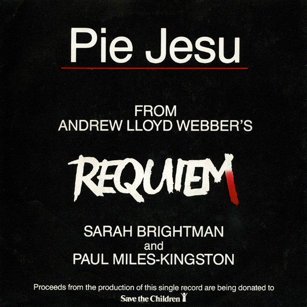 Sarah Brightman - Pie Jesu - Used Vinyl Record 7"