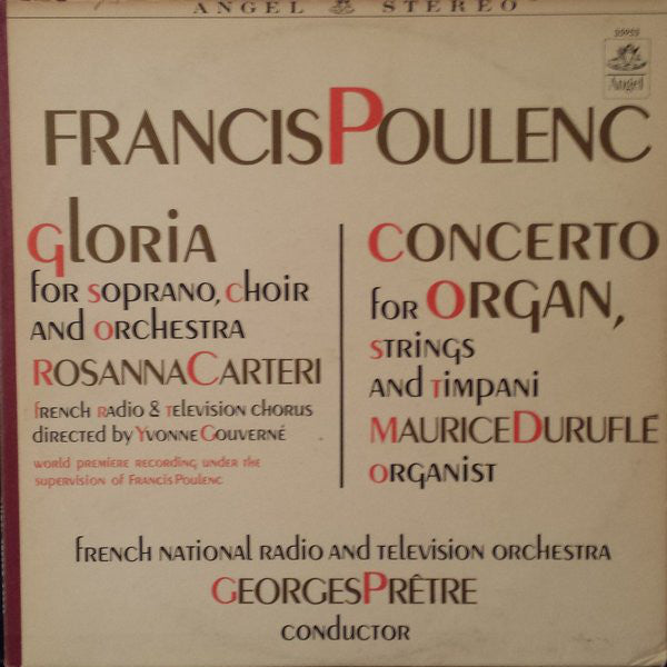 Francis Poulenc - Gloria / Concerto For Organ, Strings And Timpani -