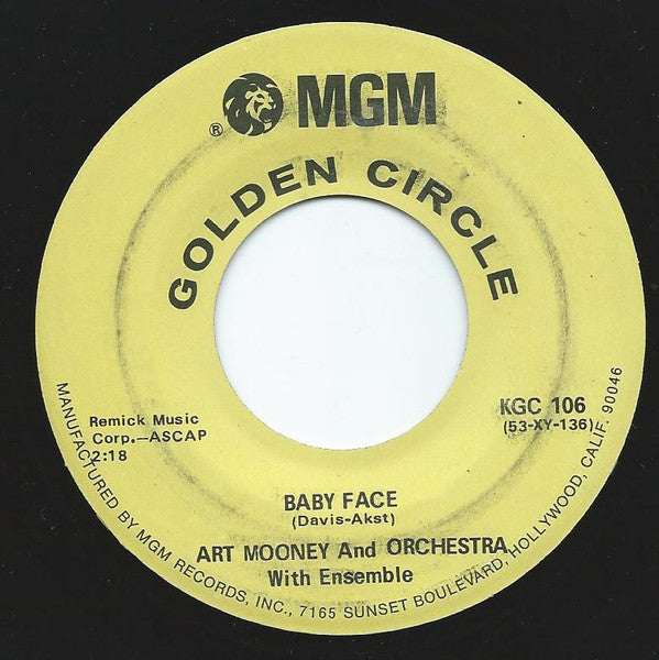 Art Mooney & His Orc - Baby Face / Blue Bird Of Happiness - Used Viny
