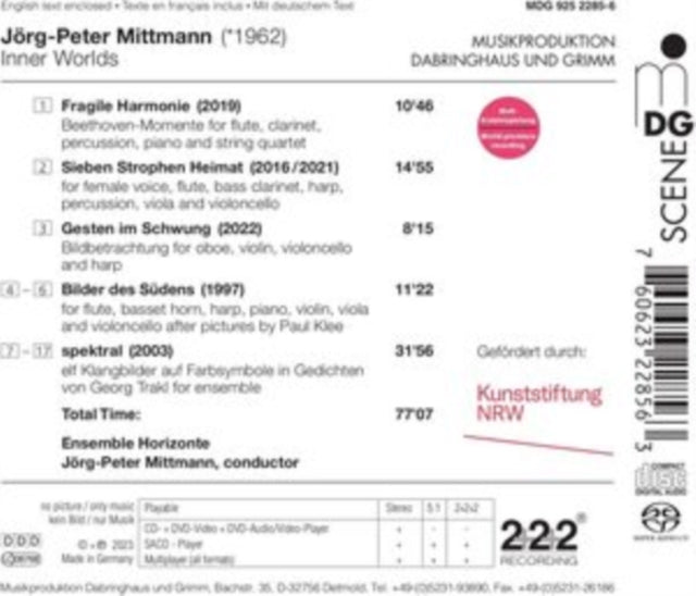 Jorg-Peter Mittmann: Inner Worlds - SACD