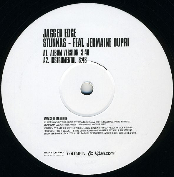 Jagged Edge - Stunnas - Used Vinyl Record 12"