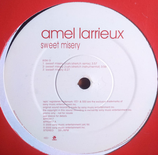 Amel Larrieux - Sweet Misery - Used Vinyl Record 12"