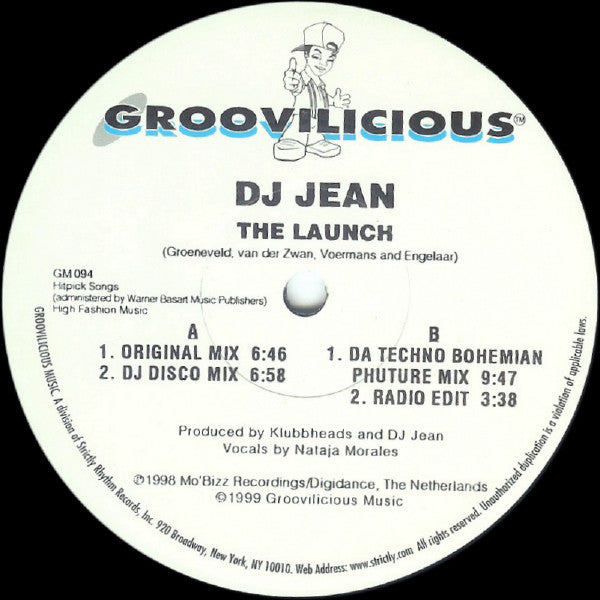 DJ Jean - Launch / U Got My Love - Used Vinyl Record 12"