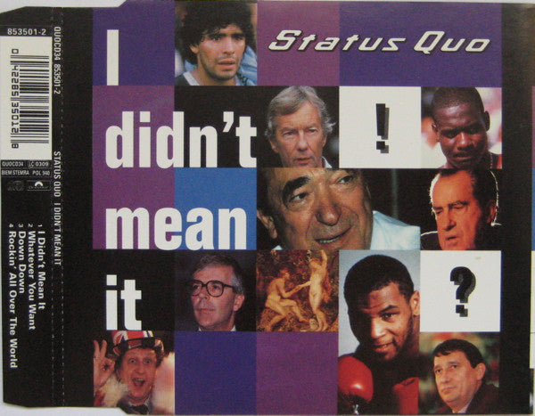 Status Quo - I Didn't Mean It - Used CD