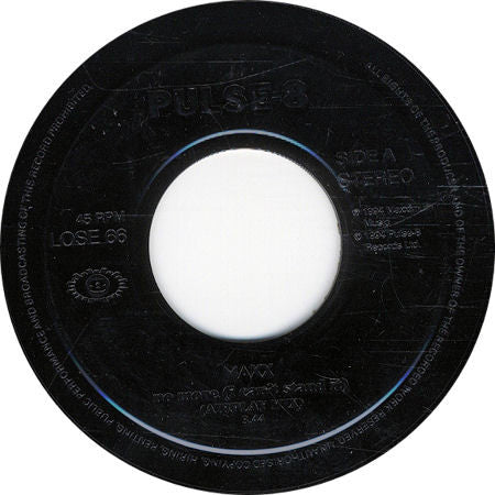 Maxx - No More (I Can't Stand It) - Used Vinyl Record 7"