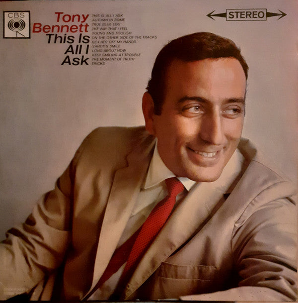 Tony Bennett - This Is All I Ask - Used Vinyl Record