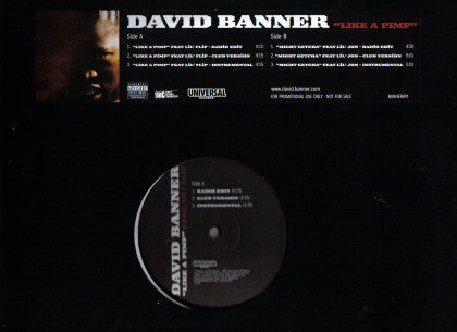 David Banner - Like A Pimp / Might Getcha - Used Vinyl Record