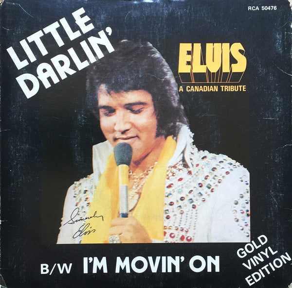 Elvis Presley - Little Darlin' - Used Vinyl Record 7"