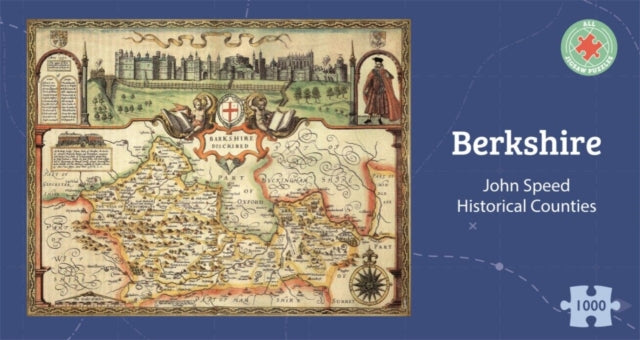Berkshire Historical 1610 Map 1000 Piece Puzzle - Paperback